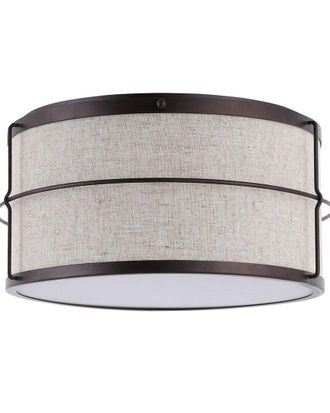 Jonathan Y Designs Jonathan Y Evan 14In 2-Light Rustic Farmhouse Iron Led Flush Mount