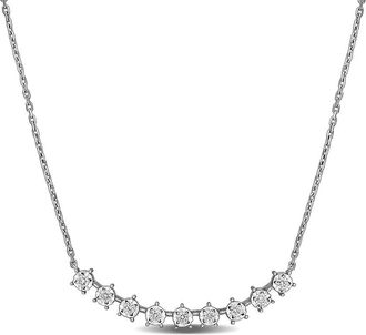 Rina Limor 14K 0.24 Ct. Tw. Diamond Center Design Necklace