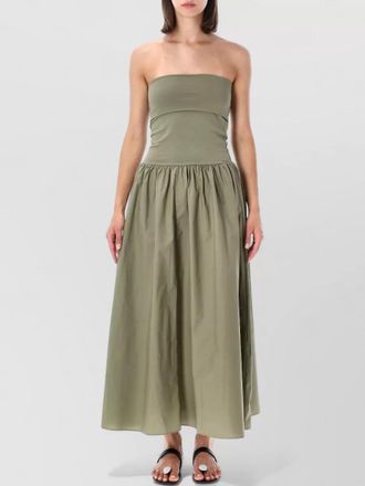 By Malene Birger marc strapless maxi dress flared skirt