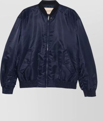 Valentino Garavani Valentino - lightweight jacket elastic cuffs ribbed collar