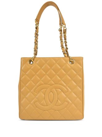 Chanel 2003 Petite Shopping Tote bag - women - Caviar Leather - One Size - Neutrals
