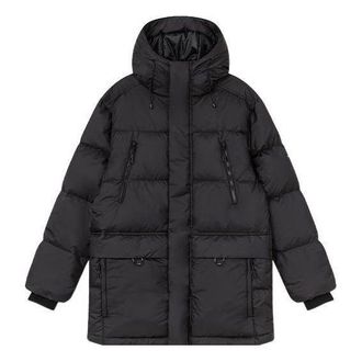 New Balance Long Casual Down Jacket Black AMJ24376-BK