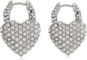 Balenciaga rhinestone-embellished earrings - Silver