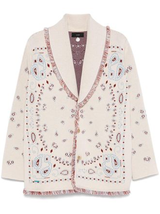 Alanui Vest met jacquard - Beige