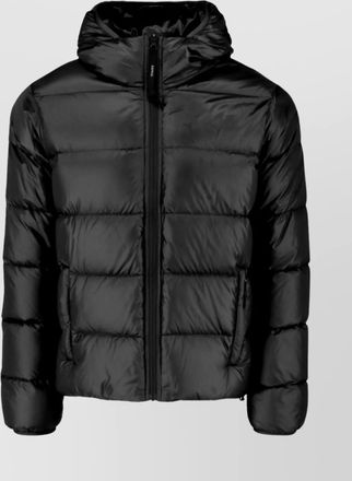 Aspesi hooded quilted jacket side pockets