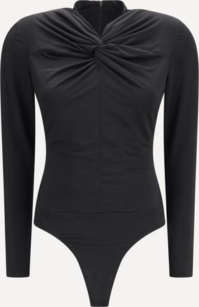 Nissa Long-sleeve Bodysuit with twist detail Female 40
