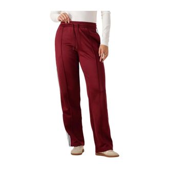 Calvin Klein Broeken, Dames, Rood, XS, Katoen, Bordeaux French Terry Joggers