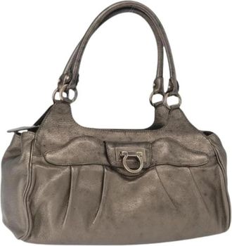 Ferragamo Pre-owned Hand Bag - Dames - Vintage Schoudertas - Bruin - ONE Size - Leer - Vintage
