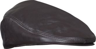 Infinity Leather Mens Leather Peaky Blinders Newsboy Flat Hat