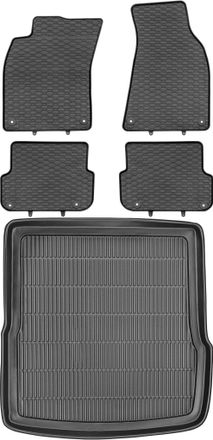 OEM Juego De Alfombrillas De Goma Para Coche Y Maletero Para Audi A6 C6 Kombi (de Junio De 2006 A 2011)