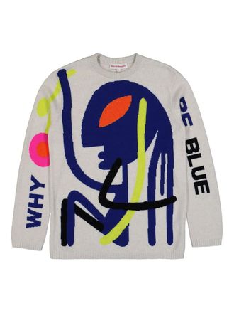 Walter Van Beirendonck Why Be Blue jumper - men - Virgin Wool - S - Grey