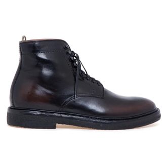 Officine Creative Hopkins Crepe 107 - male - Officine Creative - Lace-up Boots - Black - 7 1/2 UK - Shoes