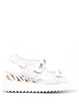 Le Silla Yui Wave sandals - White