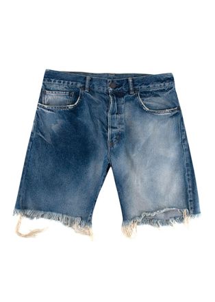 John Elliott + Co Washed Distressed Denim Shorts Size XS