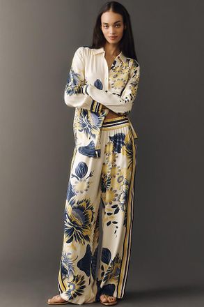 Conditions Apply Imara Satin Wide-Leg Pants