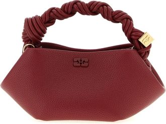 Ganni Bou Grained Bag - Dames - Handtassen - Rood - ONE Size - Polyester - Tassen