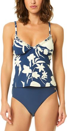 CeCe by Cynthia Steffe Cece Contrast Ruffle Tankini