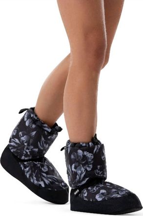 Bloch Womens Warm Up Bootie In Black Floral