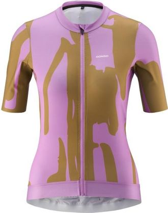 Gonso Road Jersey Print Velotrikot f&uuml;r Damen | braun