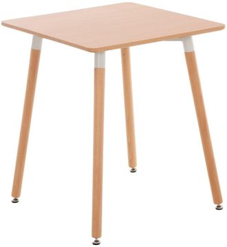 Clp Mesa cuadrada para 4 personas en madera natural