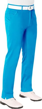 Royal & Awesome Blue Golf Trousers for Men Slim Fit, Mens Golf Trousers, Funky Mens Golf Trousers, Golf Chinos for Men