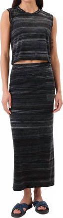 Goldie London Sleeveless Tie Dye Crop Tank In Black