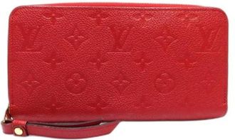 Louis Vuitton Pre-owned Clutches, female, Red, Size: ONE SIZE Pre-owned Canvas Wallet