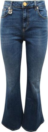Ga&euml;lle Paris Flare Jeans, female, Blue, W31, A Zampa Denim Trousers