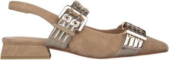 Alma En Pena Two-Strap Sandal - Dames - Ballerinas - Beige - 39 EU - Leer - Schoenen