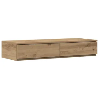 vidaXL Vidaxl Cassetti Per Letto Rovere Artigianale 75 X 36,5 X 16,5 Cm