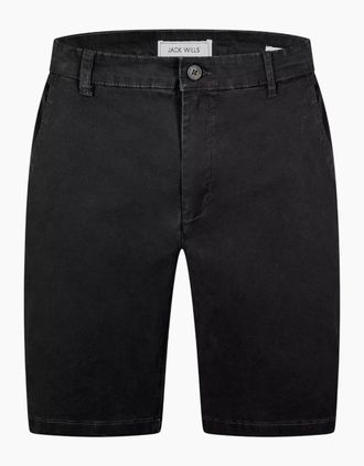 Jack Wills Mens Ex Jack Wills Mens Slim Chino Shorts Casual Combat Summer Pants - Black - Size: 30/32