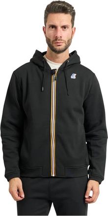 K-Way Prosper Brushed PC Hoodie - Heren - Vesten met rits - Zwart - 2XL - Katoen - Hoodies & sweatvesten