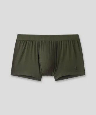 Ron Dorff Mens Tone-On-Tone Elastic Waistband Boxer Briefs In Military Green