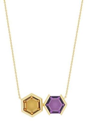 Bony Levy 14K Gold Amethyst Pendant Necklace in 14K Yellow Gold at Nordstrom Rack, Size 18