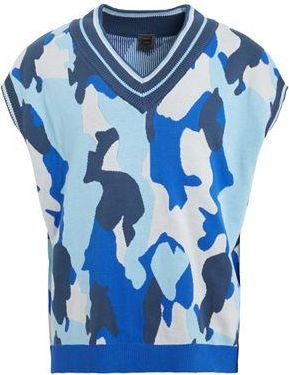 8 by YOOX CAMOUFLAGE ORGANIC COTTON SWEATER