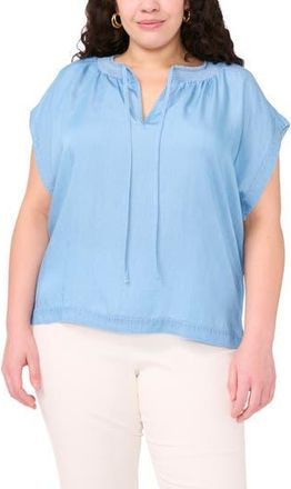 Vince Camuto Chambray Peasant Top in Indigo at Nordstrom Rack, Size 3X