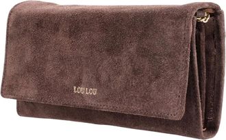 LouLou Essentiels Ana&iuml;s Clutch - Dames - Accessoires - Bruin - Maat: ONE Size Leer