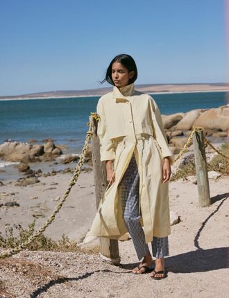 Nobody's Child Butter Yellow Longline Funnel Neck Parka Jacket