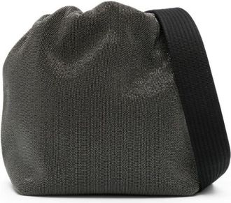 Brunello Cucinelli Precious Monili bucket bag - women - Calf Leather/Fabric - OS - Black