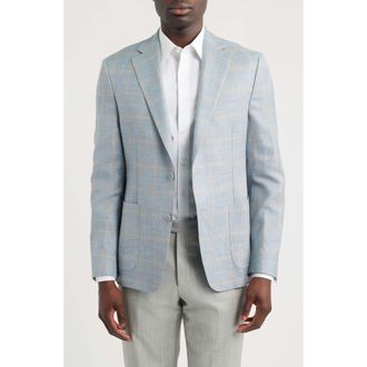 Vince Relaxed Fit Icon Linen, Wool & Silk Sport Coat in Light Blue at Nordstrom, Size 40