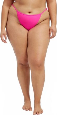 Good American Womens Perfect Fit Bikini Bottom In Knock Out Pink