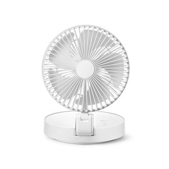 OEM Ventilador Port&aacute;til Vers&aacute;til Para Las 4 Estaciones Con Soporte De Pared, Plegable, Inal&aacute;mbrico, Flexible, Comodidad Durante Todo El A&ntilde;o, Blanco