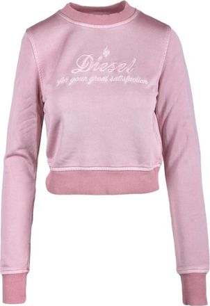 Diesel Sweatshirts, female, Pink, Size: S Casual Sweatshirt