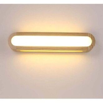 OEM Aplique De Pared Led Para Interiores, L&aacute;mpara De Pared Led De Madera Regulable Para Sala De Estar, Dormitorio, Escalera, Pasillo, Ba&ntilde;o (45 Cm)