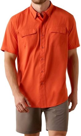 Ariat Ventteck Outbound Short Sleeve Shirt In Orange