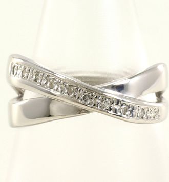 C&A White Gold White Gold (10K) Band Ring (Pre-Owned)
