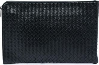 Bottega Veneta Pre-owned Bottega Veneta Nappa Intrecciato Portfolio Flap Clutch Ladies XLKRW6M2A2VGK2RW