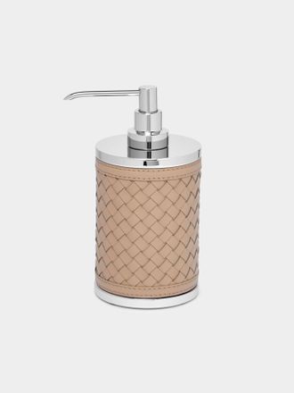 Riviere Woven Leather Soap Dispenser