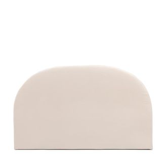 DRAWER Cabecero de tela de chenilla media luna L150cm - Beige