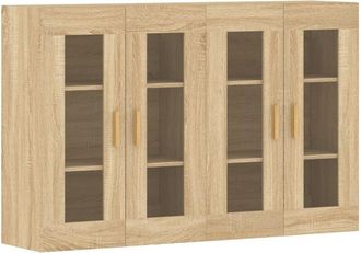 vidaXL Vidaxl - Armarios de pared 2 uds madera de ingeniería roble Sonoma